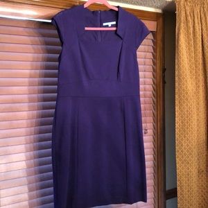 NWT Antonio Melani purple cap Sleeve dress  14